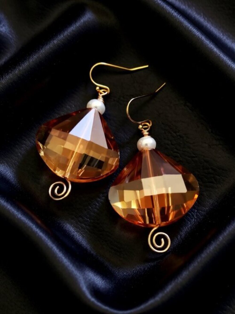 Sexy Bold & Bodacious! Huge Faceted Glam Bling Earrings - Festive & Evening Wear